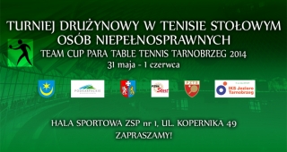 Turniej Drużynowy w Tenisie Stołowym Osób Niepełnosprawnych Tarnobrzeg 2014